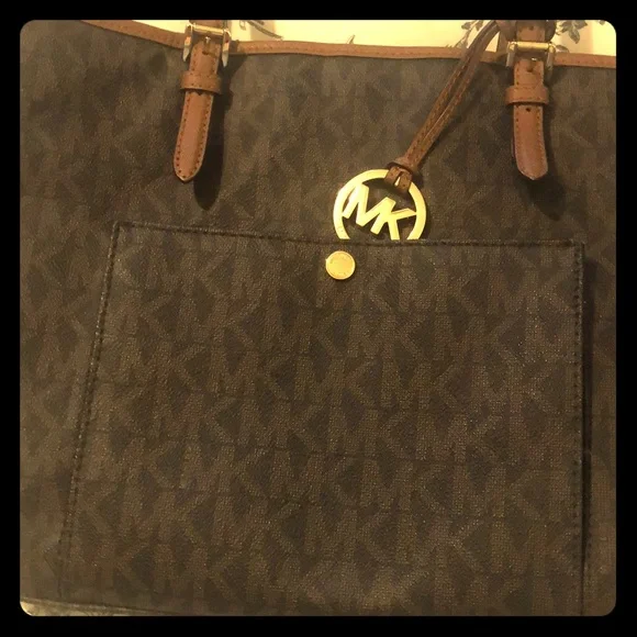 Michael Kors Brown Tote Bag - Picture 1 of 8